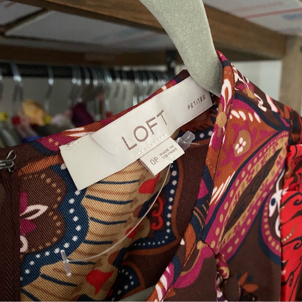 LOFT Multicolor Floral Mini Dress - Picture 13 of 13